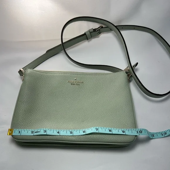 Kate Spade Leila Small Triple Gusset Crossbody Mint Green - Picture 10 of 10